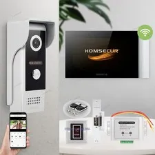 HOMSECUR WIFI HD Video Door Phone Call Intercom Photo Recording Auto Recording