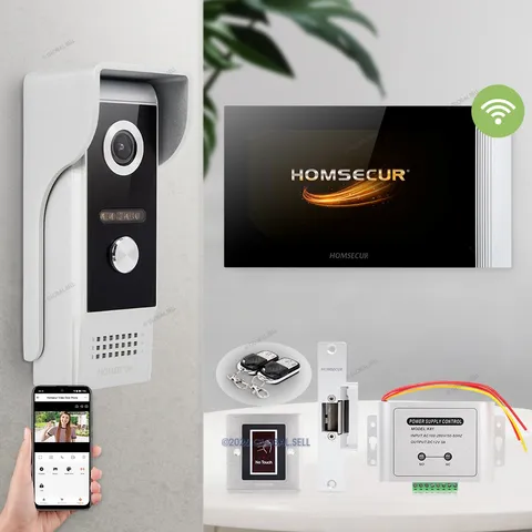 HOMSECUR WIFI HD Video Door Phone Call Intercom Photo Recording Auto Recording