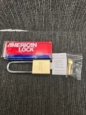 AMERICAN LOCK A3650WO: 1-3/4" Brass Padlock, 1-1/8" Shackle No Cylinder