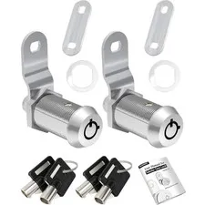 Naissian Locks for RV Storage with Keys 1-1/8 Inch-Pack of 2 with 4 Keys