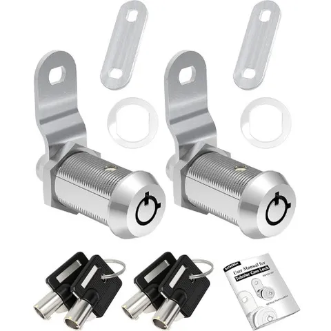 Naissian Locks for RV Storage with Keys 1-1/8 Inch-Pack of 2 with 4 Keys