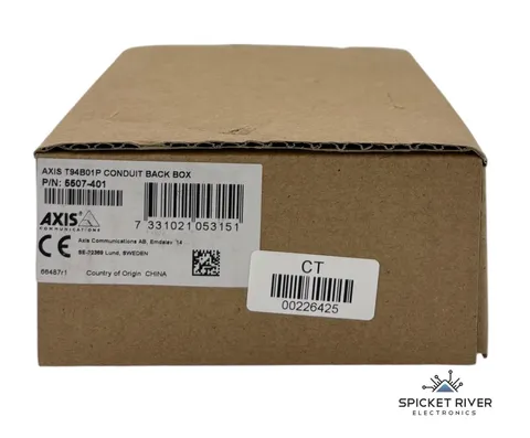 NEW - Axis Communications T94B01P Conduit Back Box 5507-401
