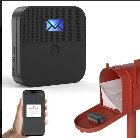 Mailbox Alarm Mail Chime Notification System-Mail Alarm 600 ft Long Range Wirel