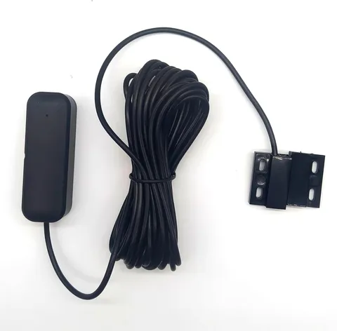 Zigbee Wired Door and Window Contact Sensor, Hardwired Open/Close Detector, Blac