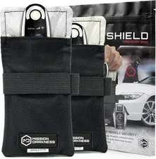 Mission Darkness Faraday Bag for Keyfobs 2-Pack RF Shielding Anti-Theft Signal