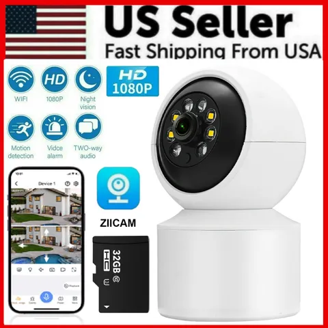 1080P WiFi Wireless Indoor Home Security Camera Night Vision Baby Pet Monitor