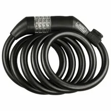 180cm Combination Spiral Cable Lock, Black